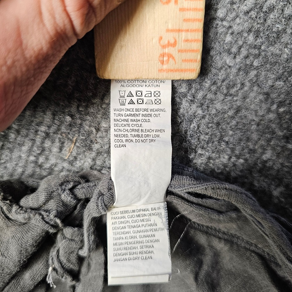 Lucky Brand Nashville Music Graphic Tank Top Lace Up Sides Gray Small - Picture 3 of 8